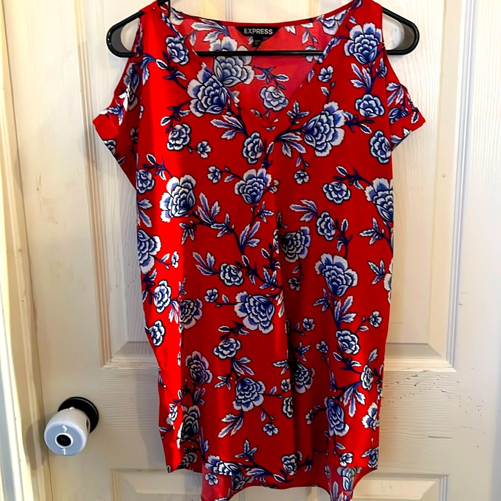 Express cold shoulder blouse